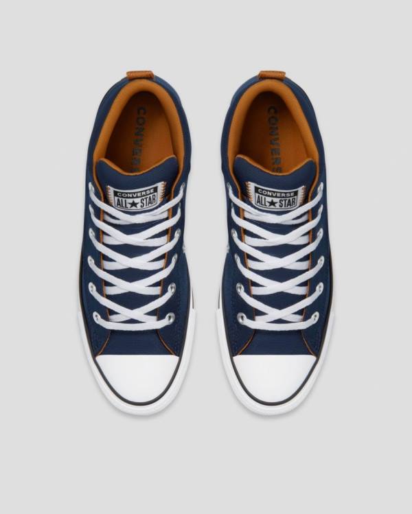 Zapatillas Altas Converse Chuck Taylor All Star Street Azules | CV-204WLP