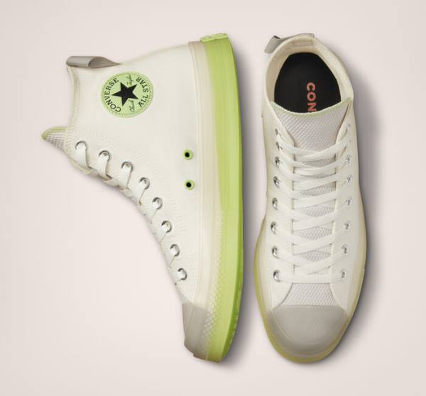 Zapatillas Altas Converse Chuck Taylor All Star CX Crafted Stripes Verde Claro | CV-214BWN