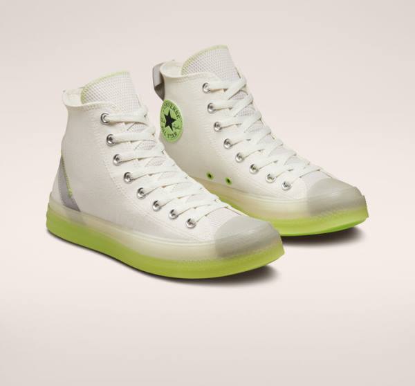 Zapatillas Altas Converse Chuck Taylor All Star CX Crafted Stripes Verde Claro | CV-214BWN