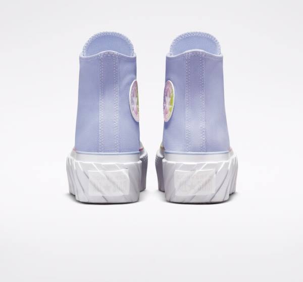 Zapatillas Altas Converse Chuck Taylor All Star 2X Lift Platform Pastel Gradient Azules Blancas | CV-216BPU