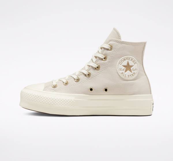 Zapatillas Altas Converse Chuck Taylor All Star Lift Platform Golden Elements Marrones Doradas Claro | CV-241ARE