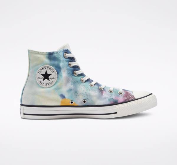 Zapatillas Altas Converse Chuck Taylor All Star Tie-Dye Multicolor Negras | CV-241JKH