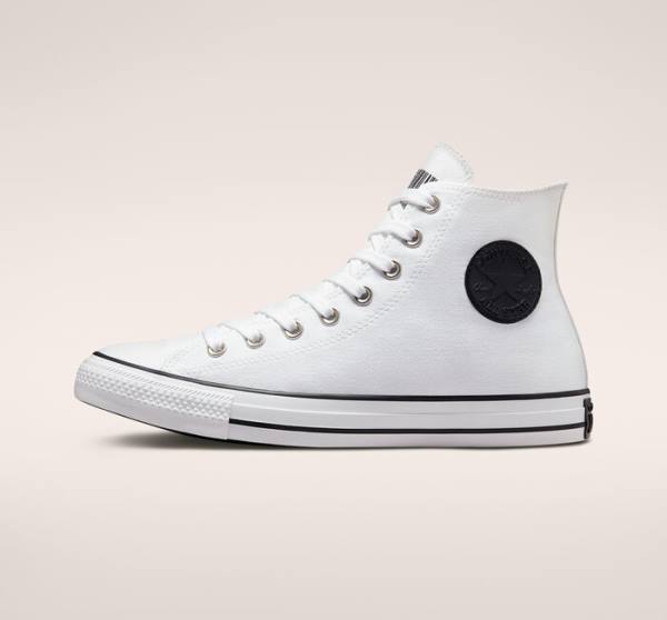 Zapatillas Altas Converse Chuck Taylor All Star Translucent Barcode Blancas Negras Blancas | CV-259LHI