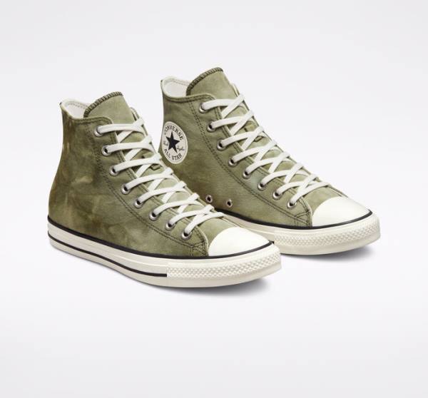 Zapatillas Altas Converse Chuck Taylor All Star Washed Canvas Verde Menta | CV-275MOI