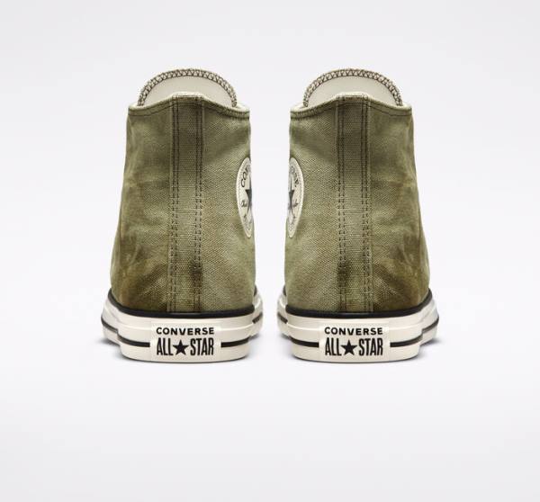 Zapatillas Altas Converse Chuck Taylor All Star Washed Canvas Verde Menta | CV-275MOI