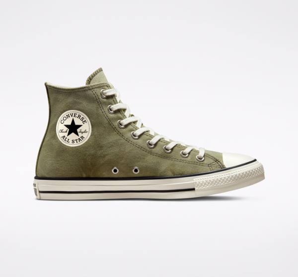 Zapatillas Altas Converse Chuck Taylor All Star Washed Canvas Verde Menta | CV-275MOI