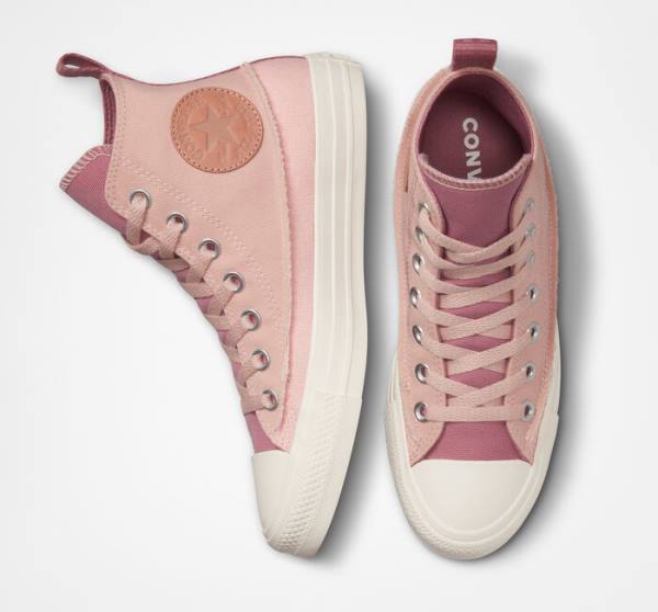 Zapatillas Altas Converse Chuck Taylor All Star Crafted Canvas Rosas Rosas Rosas | CV-326GHK