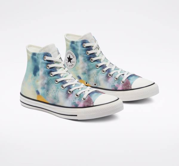 Zapatillas Altas Converse Chuck Taylor All Star Tie-Dye Multicolor Negras | CV-437RFG