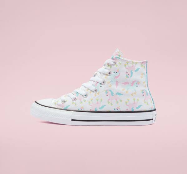 Zapatillas Altas Converse Chuck Taylor All Star Unicons Blancas Multicolor Blancas | CV-697PAX