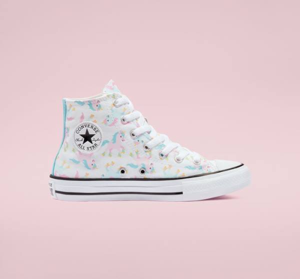 Zapatillas Altas Converse Chuck Taylor All Star Unicons Blancas Multicolor Blancas | CV-697PAX