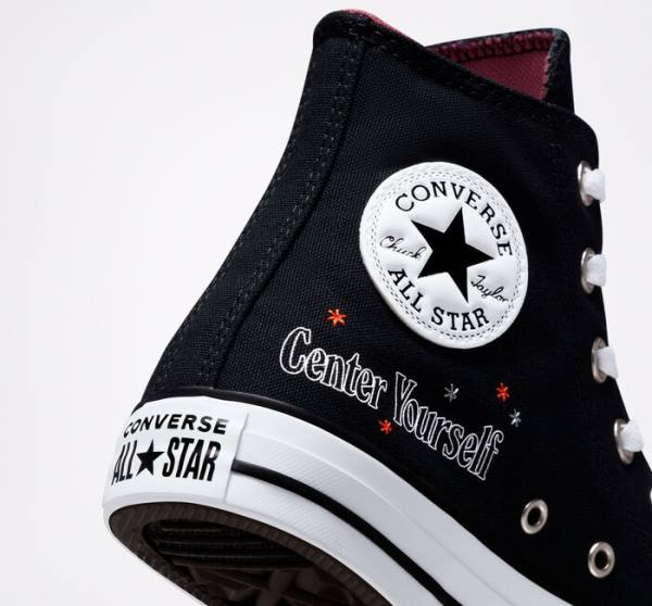 Zapatillas Altas Converse Chuck Taylor All Star You Are On The Right Path Negras Blancas | CV-719UHF