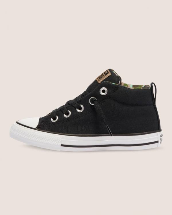 Zapatillas Altas Converse Chuck Taylor All Star Street Digi Camo Negras | CV-756KBI