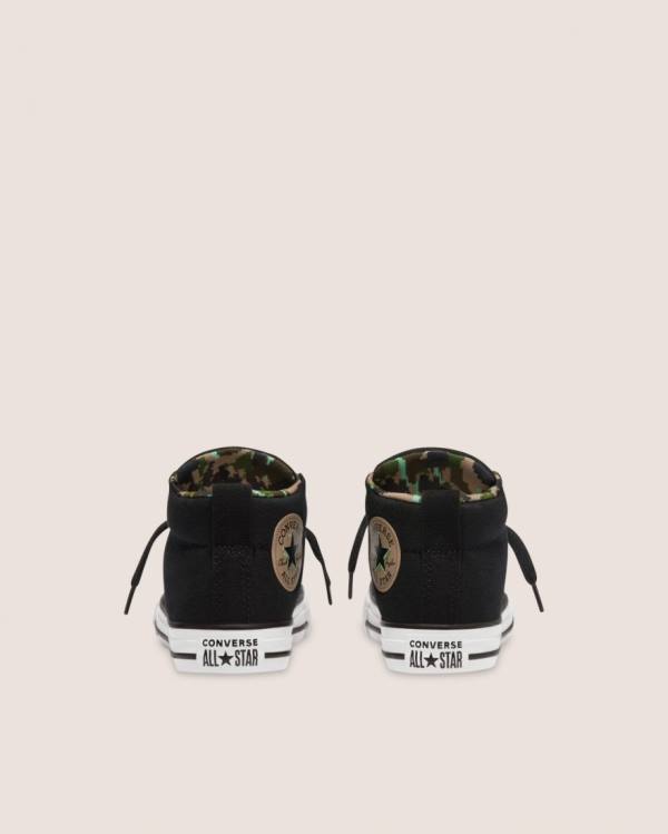 Zapatillas Altas Converse Chuck Taylor All Star Street Digi Camo Negras | CV-756KBI