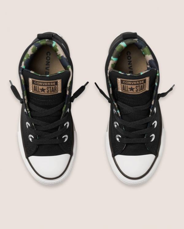 Zapatillas Altas Converse Chuck Taylor All Star Street Digi Camo Negras | CV-756KBI