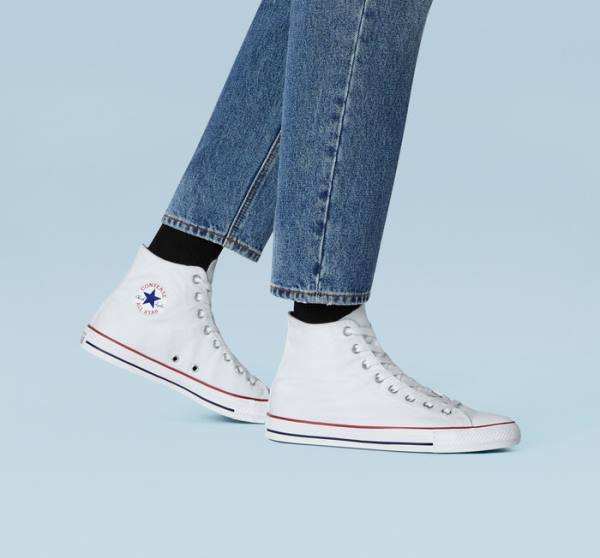 Zapatillas Altas Converse Chuck Taylor All Star White Blancas | CV-763UEL