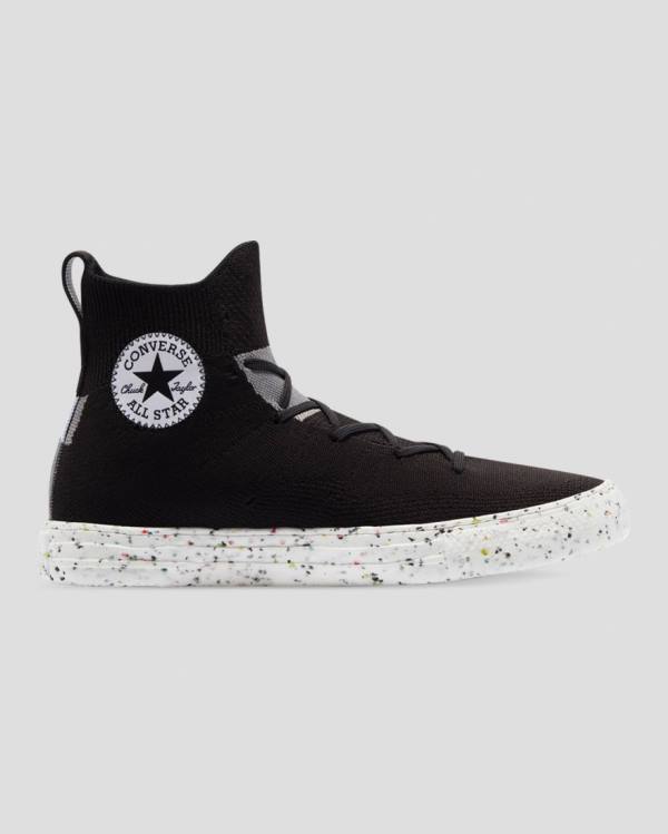 Zapatillas Altas Converse Chuck Taylor All Star Crater Renew Knit Negras | CV-764FMJ