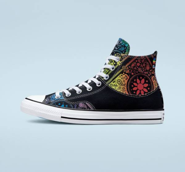 Zapatillas Altas Converse Chuck Taylor All Star Pride Negras Rojas | CV-849ULN