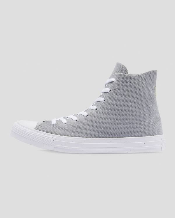 Zapatillas Altas Converse Chuck Taylor All Star Renew Knit Gris | CV-852BCP