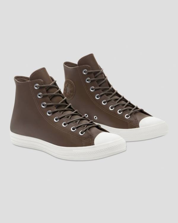 Zapatillas Altas Converse Chuck Taylor All Star Seasonal Cuero Marrones | CV-871ZJY