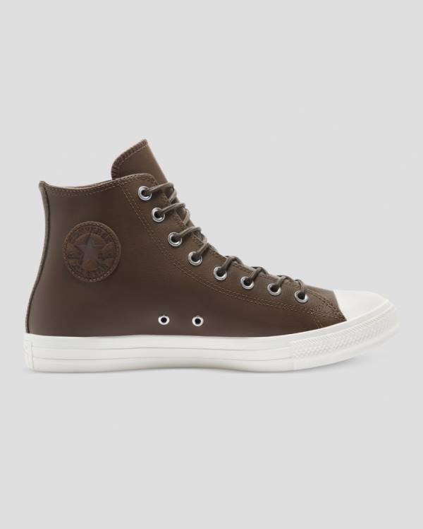 Zapatillas Altas Converse Chuck Taylor All Star Seasonal Cuero Marrones | CV-871ZJY