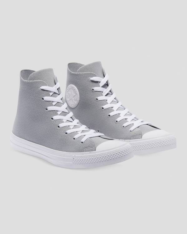 Zapatillas Altas Converse Chuck Taylor All Star Renew Knit Gris | CV-924SAN