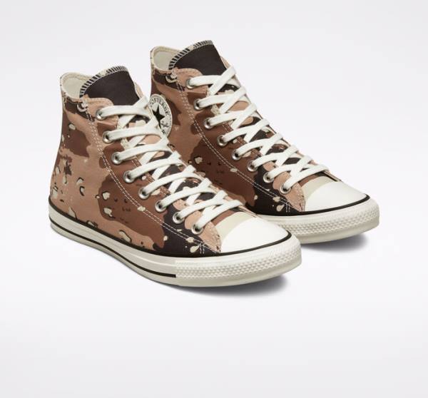 Zapatillas Altas Converse Chuck Taylor All Star Archive Camo Marrones Negras | CV-954UXP