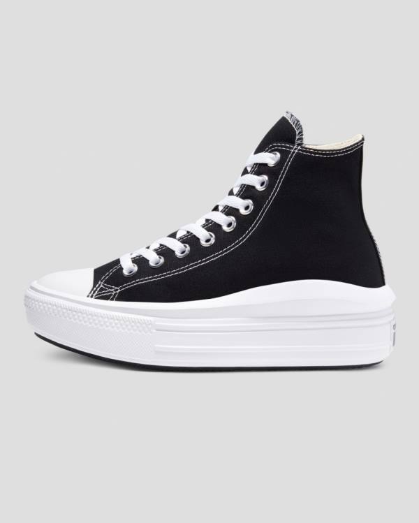 Zapatillas Altas Converse Chuck Taylor Move Platform Negras | CV-821SFL