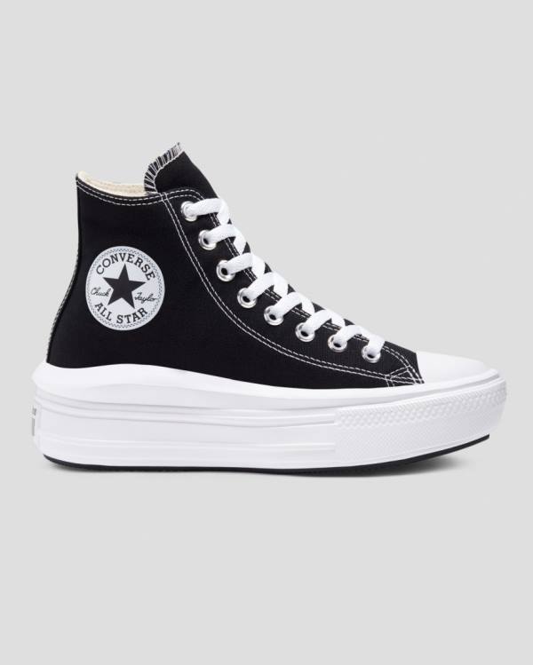 Zapatillas Altas Converse Chuck Taylor Move Platform Negras | CV-821SFL