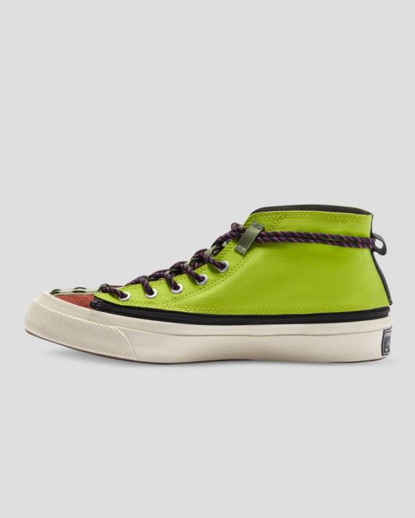 Zapatillas Altas Converse Deck Star Zip Verde | CV-216ZSU