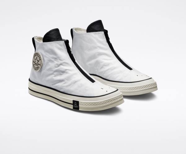 Zapatillas Altas Converse Joshua Vides Chuck 70 Blancas Negras | CV-637NXL