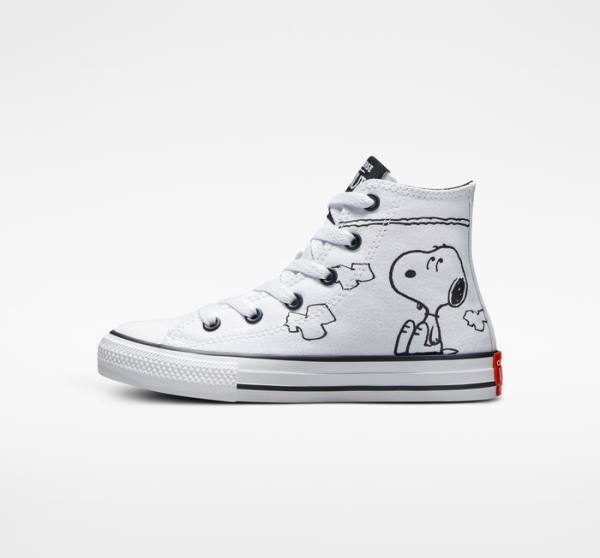 Zapatillas Altas Converse Peanuts Chuck Taylor All Star Blancas Negras Rojas | CV-591HMT