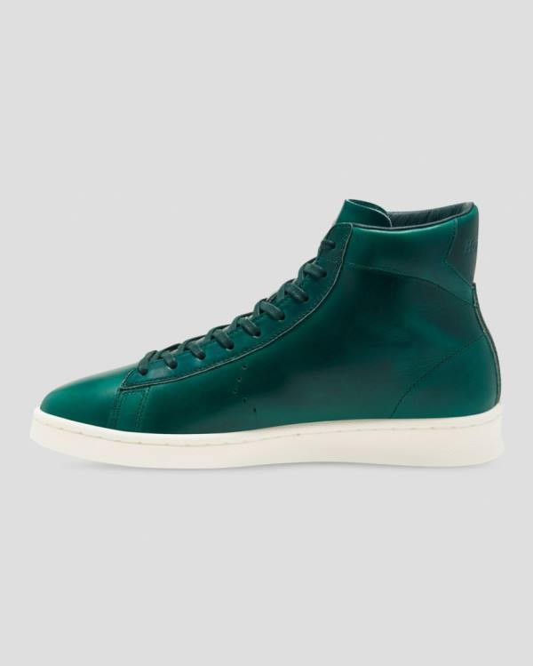 Zapatillas Altas Converse Pro Cuero Horween Verde | CV-206UQX