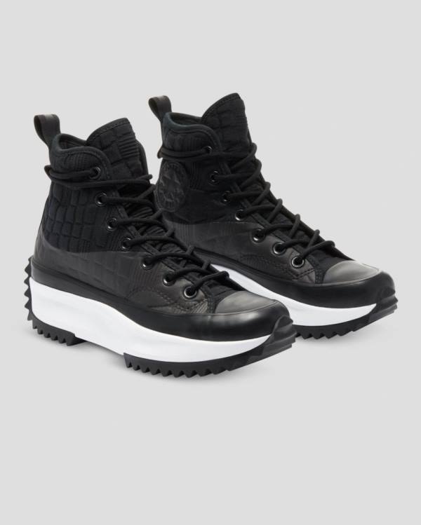 Zapatillas Altas Converse Run Star Hike Platform Digital Explorer Negras | CV-843YRP