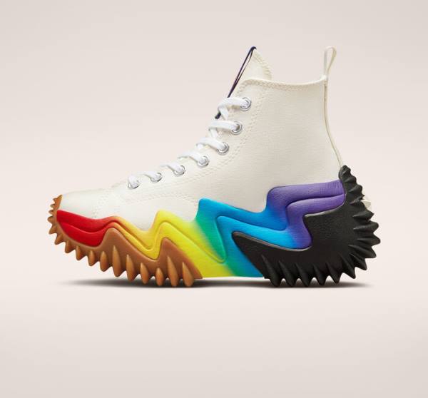 Zapatillas Altas Converse Run Star Motion Platform Pride Moradas | CV-531CQN