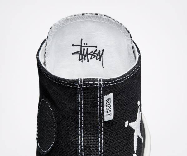 Zapatillas Altas Converse Stussy Chuck 70 Negras Blancas | CV-402CBH