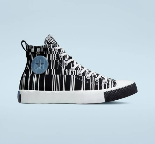 Zapatillas Altas Converse UNT1TL3D Translucent Barcode Negras Blancas Indigo | CV-519FEB