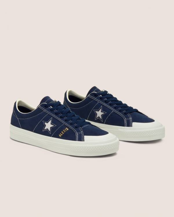 Zapatillas Bajas Converse CONS Alexis Sablone One Star Pro Suede Azules | CV-713XAE