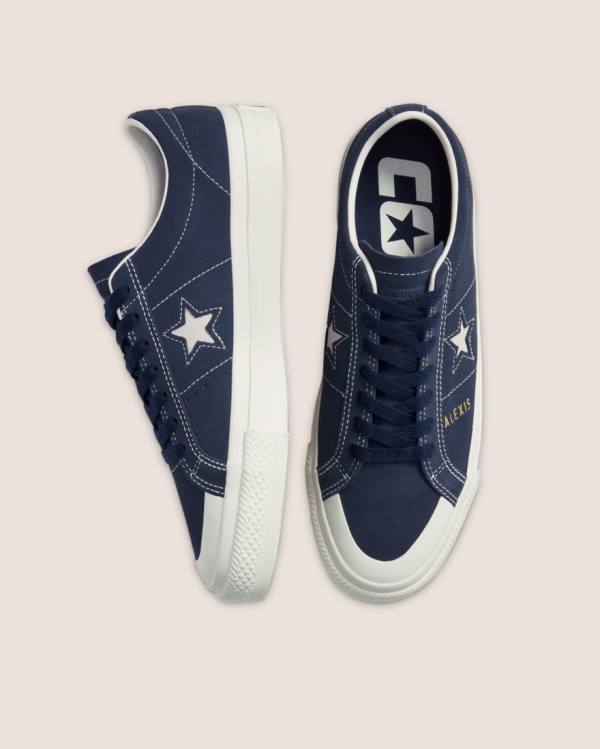 Zapatillas Bajas Converse CONS Alexis Sablone One Star Pro Suede Azules | CV-713XAE