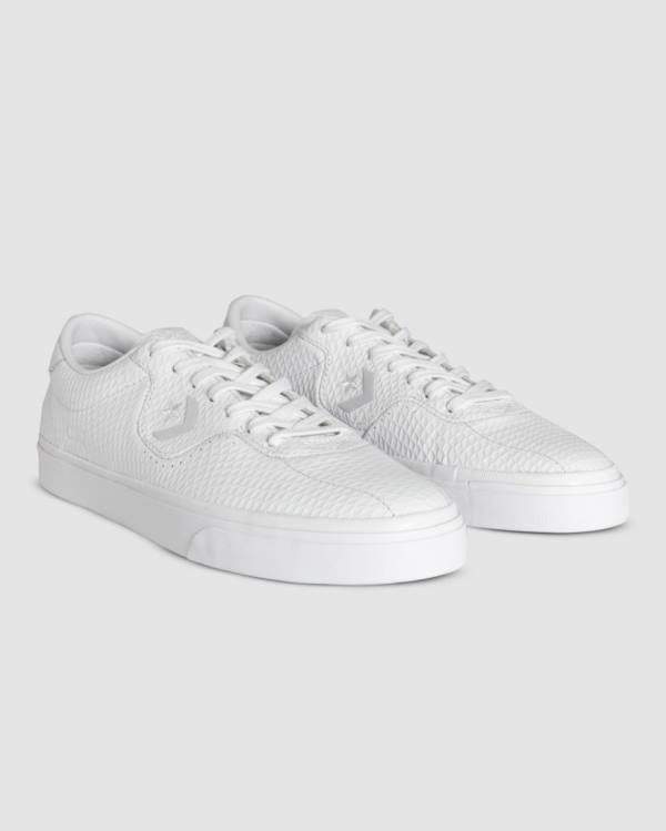 Zapatillas Bajas Converse CONS Louie Lopez Pro Cuero Blancas | CV-809BYA