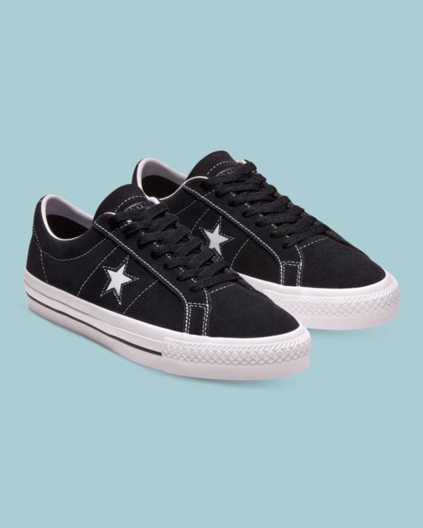 Zapatillas Bajas Converse CONS One Star Pro Suede Negras | CV-301MCX