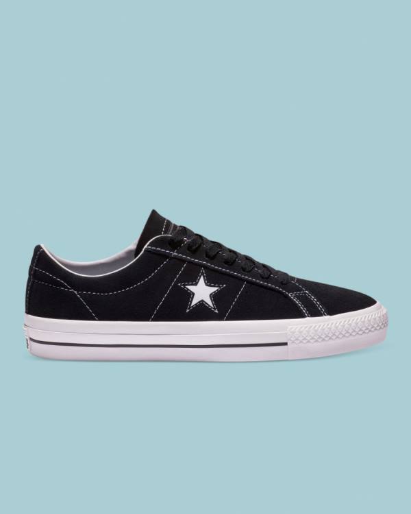 Zapatillas Bajas Converse CONS One Star Pro Suede Negras | CV-301MCX