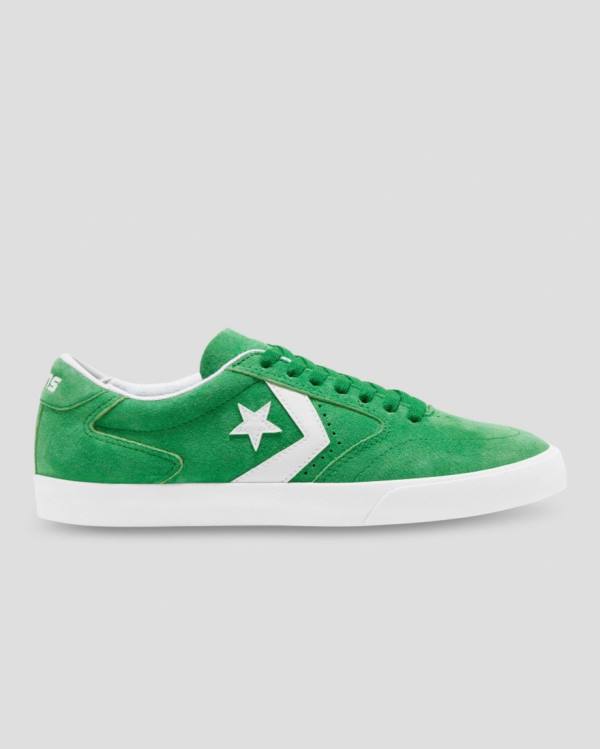 Zapatillas Bajas Converse Checkpoint Pro Pigskin Suede Verde | CV-904ZEY