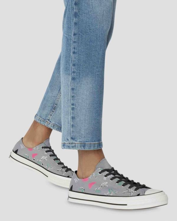 Zapatillas Bajas Converse Chuck 70 80s Archive Print Gris | CV-451CST