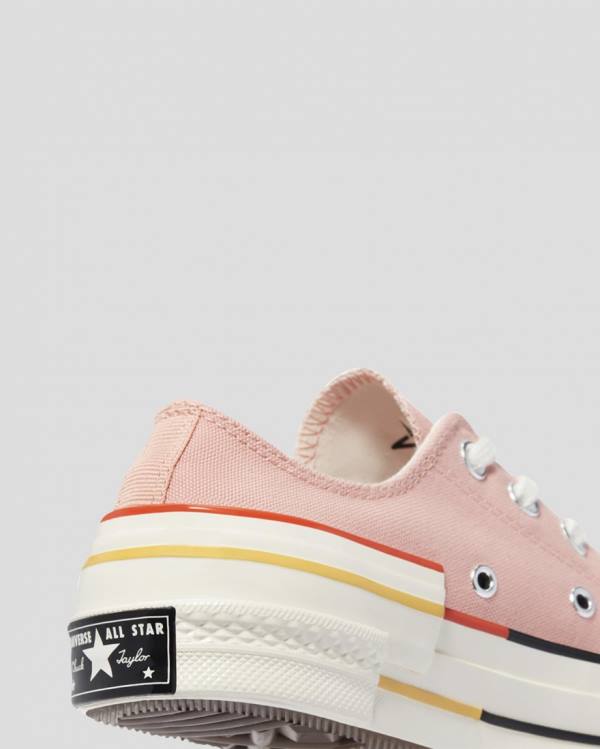 Zapatillas Bajas Converse Chuck 70 Colour Block Rosas | CV-128DFK