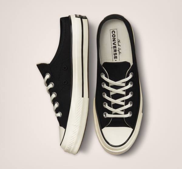 Zapatillas Bajas Converse Chuck 70 Mule Negras | CV-134WRT