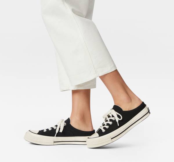 Zapatillas Bajas Converse Chuck 70 Mule Negras | CV-865IEQ