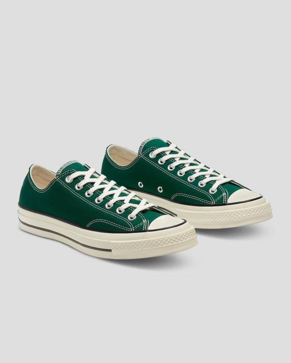 Zapatillas Bajas Converse Chuck 70 Organic Canvas Verde | CV-974MNL