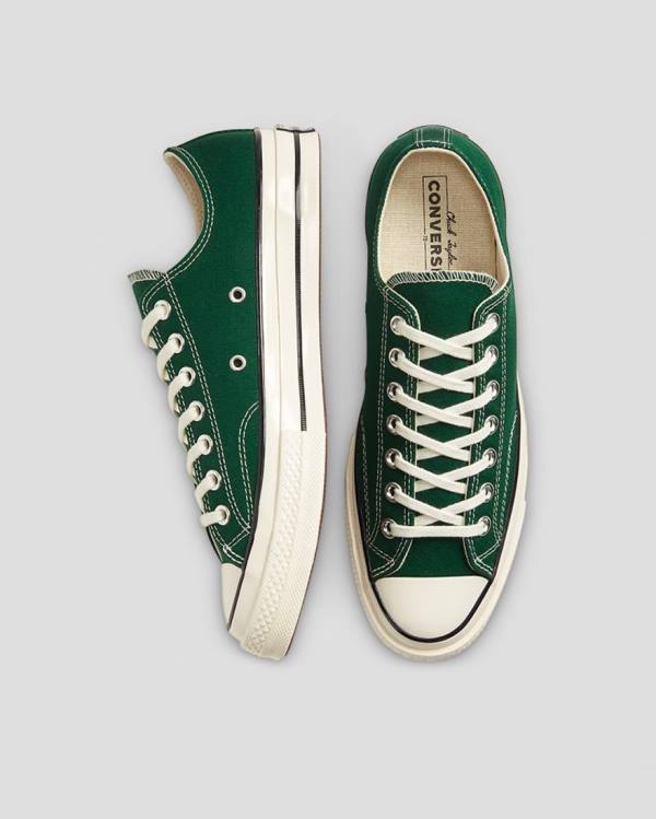 Zapatillas Bajas Converse Chuck 70 Organic Canvas Verde | CV-974MNL