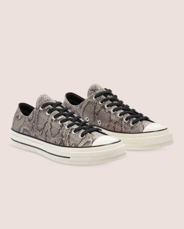 Zapatillas Bajas Converse Chuck 70 Reptile Suede Gris | CV-260UHV