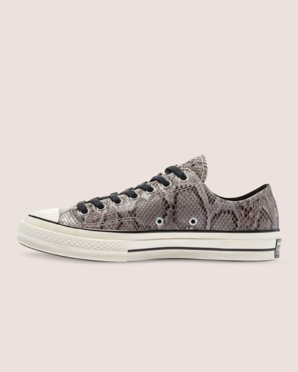 Zapatillas Bajas Converse Chuck 70 Reptile Suede Gris | CV-260UHV